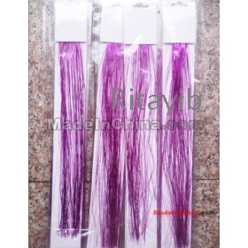 Wholesale - 100pcs a Lot Shiny Wigs Grizzly Synthetic Feather Hair Extension Bling Shiny Beauty Amazing Looking from Rita yib Free shipping by DHL directly ship from china factory to your home