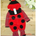 2012 hot  style Free Shipping Infant Lovely Animal Clothing With Cap   romper,Lady beetles style, clothing, FREE SHIPPING 
