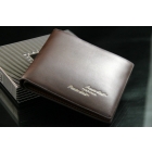 Free Shipping Stylish Men's Wallet Leather Pockets Card Bags Clutch Center Bifold Purse Brown m1