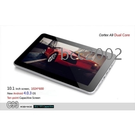 holiday gift Zenithink C93 Tablet PC Android 4.0.3 10.1" Capacitive Cortex A9 Dual core 1.2GHZ 1GB  8GB ROM HDMI Camera Wifi