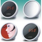 10pcs LED Light flash LED alarm clock mirror alarm clock LED clock pink white blue green 