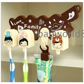 Lazy corner coimbra  household han edition cute cartoon XiShuaShua sucker suit toothbrush rack 33166 