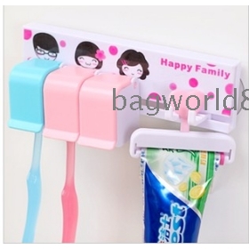 Lazy corner coimbra  household han edition bathroom with sucker toothpaste tooth brush holder 33553 