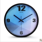 Blue wind clocks wall clock sitting room quiet personality fashion art  contracted supe 