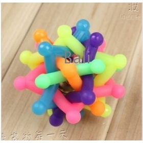 Pet toys meteor soft glue teeth cleaning JianChi toy zonal bell 