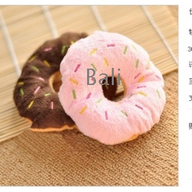 Pet toys toy lovely voice bagel with sweet voice dog wheat ring 
