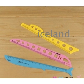 South Korea stationery wholesale students prizes cartoon animals dc 105 plastic straight ruler 18 centimeters 