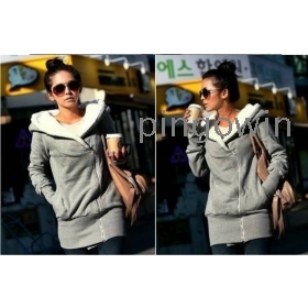 2012 new autumn and winter&fashionable Cable-stayed hooded long sweater sweater& coat