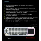 High quality RC12 2-IN-1 Smart Wireless 2.4GHz Air Mouse + Touchpad Handheld Keyboard Combo 2.4G Mini Wireless Air Fly Mouse Keyboard Touchpad for PC ANDROID OS TV Box Smart TV Notebook 