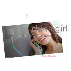 Brand new hot!!! Data Line Visible White USB Data Cable Green Light Flashing Smart Charger for    3   