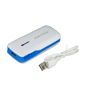 4400mAh Mobile Power Bank 3 IN 1 Mini 150Mbps 3G WiFi Router + WIFi (Blue) Hot Sale