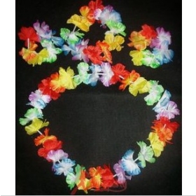 Costume party supplies Hawaii grass skirt dress up wreaths hand ring  ring combination suit 