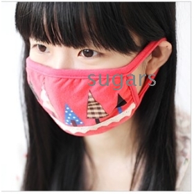 Qiu dong new South Korea fashion personality mask the hook flower bud silk dust mask 35551 