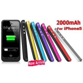 wholesale 10PCS/LOT New arrival 2000mAh  plus for iExternal Backup Battery charger Case for iG Free shipping