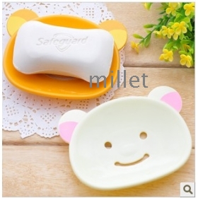 Cartoon easily bear toilet soap soap dish household soap box E186 