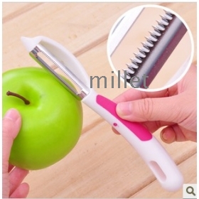 Super  multi-function paring knife cut  peeler tooth type  melon and fruit D069 plane 