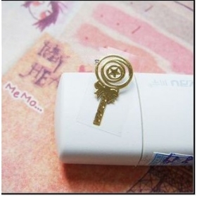 Gold-plated mobile anti radiation sticker computer sticker bowknot lollipops 