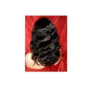 Human hair  full lace wig 18 inch 1B, Malaysian, Body Wave