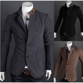 Stand-up collar influx of men Slim small suit X18 