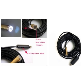 Free shipping New 5m waterproof 4 LED Snake USB Cable Camera Inspection Endoscope borescope 