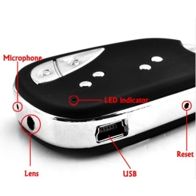 Free shipping Mini 30fps Mini Hidden 909 Car Key Chain Spy Camera DVR Video 