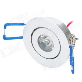 1W-THD-A-C 100-110lm 6000-6300K White Ceiling Light Lamp - Silver (90-265V) SKU:141160