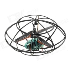 UFO Frame Style Rechargeable 3-CH IR Controlled R/C Toy - Black SKU:150549