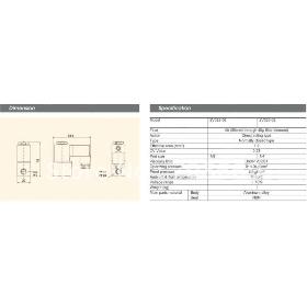 2V025-06 220V AC 2Port 2Pos 1/8" BSP Normally Closed Solenoid Valve Coil Led