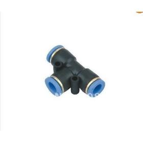10pcs 8mm Push In Equal Tee Pneumatic Quick Connectors
