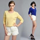 Guaranteed 100% cashmere 2013 PROMOTION Women Fashion Pullover O-Neck Sweater Free Shipping 0216