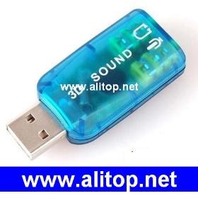 USB 2.0 3D USB Sound Card