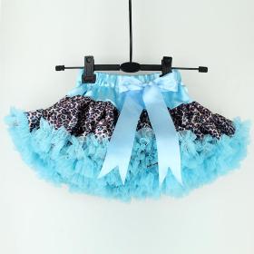 T072 Free Shipping Dropshipping Novelty Girl Party Dress leopard Tutu Dresses 4 color Girls Clothin