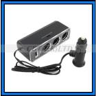2pieces/lot USB+3 way Auto Car Cigarette Lighter Socket Splitter Plug Charger 12V Adapter Accessory free shipping