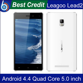 In Stock! Leagoo Lead 2 Quad Core MTK6582 Android 4.4 5.0 inch Smartphone 1G 8G ROM 13MP 3G WCDMA GPS Russian/Kate