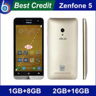 Free shipping zenfone 5 Dual core smpartphone Corning Gorrila 3 Intel z2560 z2580 Android 4.3 2GB 16GB ROM