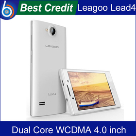 Free shipping! Leagoo Lead 4 Android 4.2 MTK6572 Dual Core 512MB+4GB ROM 4.0 inch Mobile Phone 3.0MP 3G WCDMA/Kate