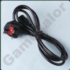 Free shipping 3-Prong AC Power Supply Cable Adapter Cord For UK #9633