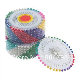 1set 480pcs/set Multi Colour Round-Head Faux Pearl Decorating Pin Dressmaking Pin Worldwide FreeShipping