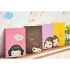 Free shipping!Wholesale,New Fashion Cute Lovely Girl Notebook, Memo Pads,scratch pads,MemoNotepads,/agenda book-4styles