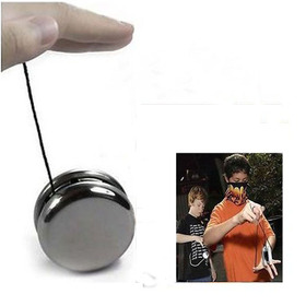 2014 New Arrival Magic Silver Round Stainless Steel Professional Yo-Yo Toys + String Free Shipping&Whloesale