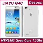 Free Shipping Jiayu G4c G4 cell phones 1GB 4GB 4.7'' gorilla screen1280*720 mtk6582 quadcore in stock JY-G4C/ Koccis