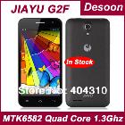 Brand new Jiayu G2F Cell phones MTK6582 Quad Core 1.3GHz 4.3