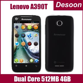  4.0 inch Lenovo A390T Dual Core Android 4.0 Smart MB 4GB ROM Camera 5.0MP Dual SIM GSM Black Pink/ Laura