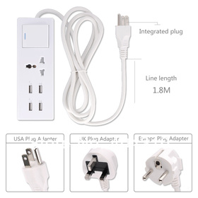 EU AC Wall Charger 4 USB Out put 2A Suitable for all smartphones US AU adapter