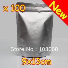 New 100 Pcs 9x13 Aluminum Foil Zipper Doypack Bags Seal Vacuum For Foodsaver + Free Shipping