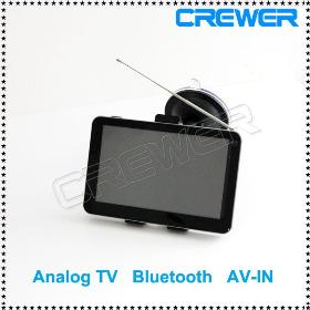 free shipping 5inch car gps with Analog TV bluetooth AV IN DDR128M CE6.0 NO CARD with free ship post