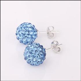  Earrings Made With Crystal Ball #SE021