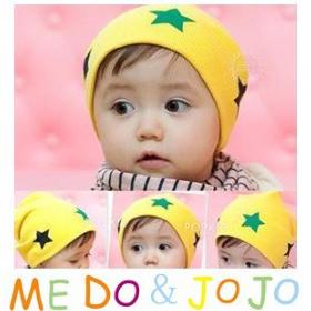 10PCS/lot wholesale cap five star Cotton infant hat Beanie kids hats Boy Girl Hat