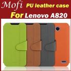 Hot selling Mofi case for Lenovo a820, colorful high quality Lenovo a820 leather case cover hot sale in stock