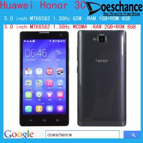  HUAWEI Honor 3C WCDMA 2GB 5.0inch Quad Core MTK6582 IPS 1280*720 5mp+ 8mp Camera Android 4.2 Dual SIM Smart Phone